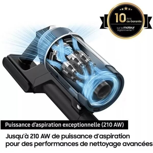 Aspirateur Balai avec Clean Station SAMSUNG Bespoke Jet Plus Complete VS20B95C43W - 210 AW – Image 8