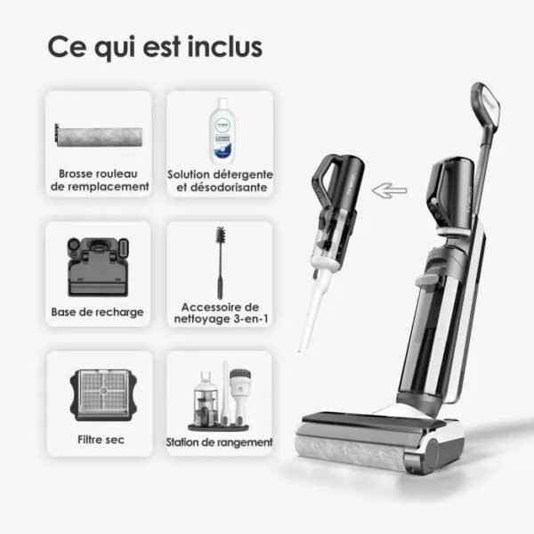 Aspirateur Lavant Tineco Floor One S5 Combo - Aspirateur Sans Fil Eau/Poussière - Aspirateur à main - Nettoyage des coins amélioré – Image 2