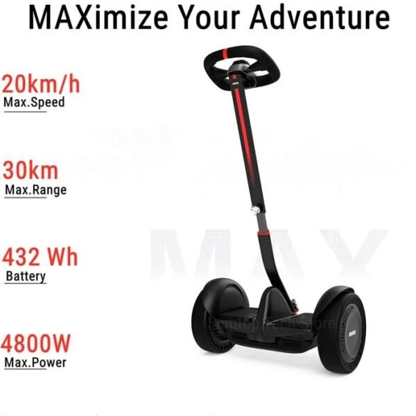 Auto - équilibre Trottinette électrique Segway-Ninebot S-Max-38km maximale-432Wh batterie-4800W moteur-Vitesse d’environ 20km/h – Image 6