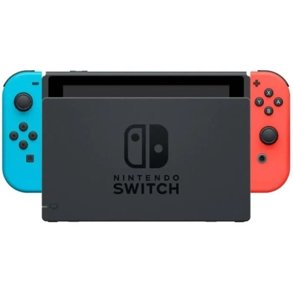 Console Nintendo Switch • Bleu Néon & Rouge Néon + Splatoon 2 (Code) – Image 2