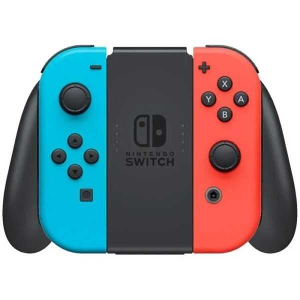 Console Nintendo Switch • Bleu Néon & Rouge Néon + Splatoon 2 (Code) – Image 3