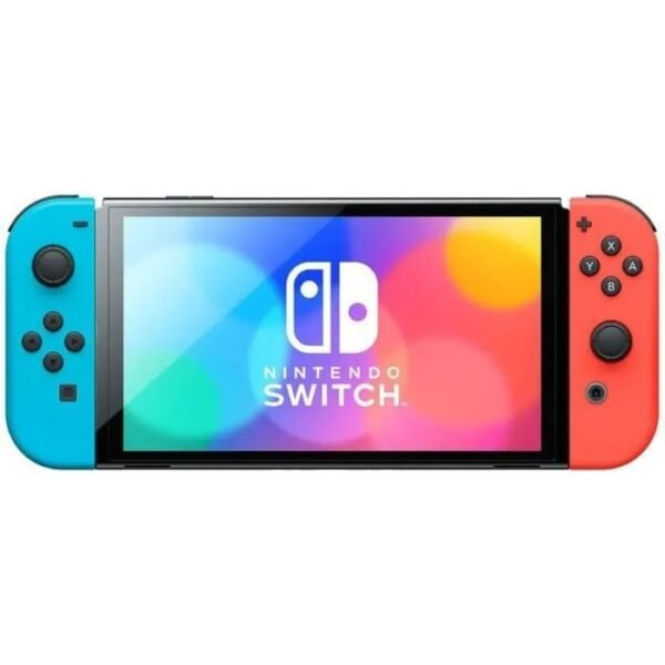 Console Nintendo Switch - Modèle OLED • Bleu Néon & Rouge Néon – Image 7