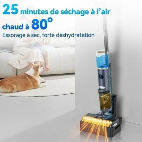JONR ED12 Pro Aspirateur Eau et Poussière , Aspirateur sans Fil 4 en 1,Autonettoyant,40 Minutes,pour Sols Durs – Image 5