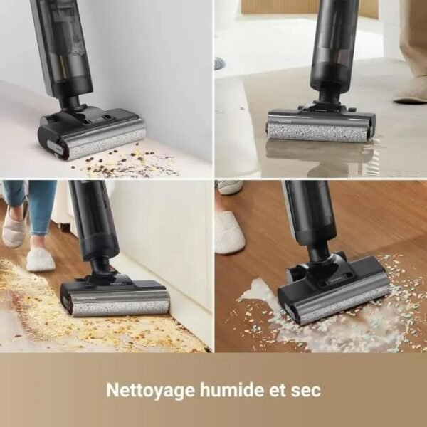 NEW DREAME H12 PRO ULTRA - Aspirateur Eau et poussière - Nettoyage Auto Double Rotation - Aspiration 16 kPa - Brosse 2 Bords – Image 10
