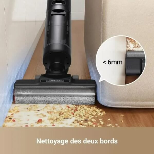 NEW DREAME H12 PRO ULTRA - Aspirateur Eau et poussière - Nettoyage Auto Double Rotation - Aspiration 16 kPa - Brosse 2 Bords – Image 5
