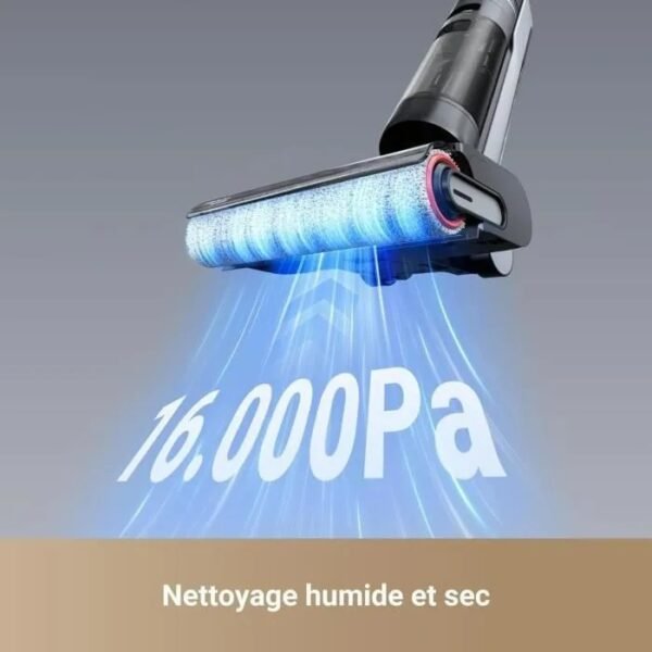 NEW DREAME H12 PRO ULTRA - Aspirateur Eau et poussière - Nettoyage Auto Double Rotation - Aspiration 16 kPa - Brosse 2 Bords – Image 3