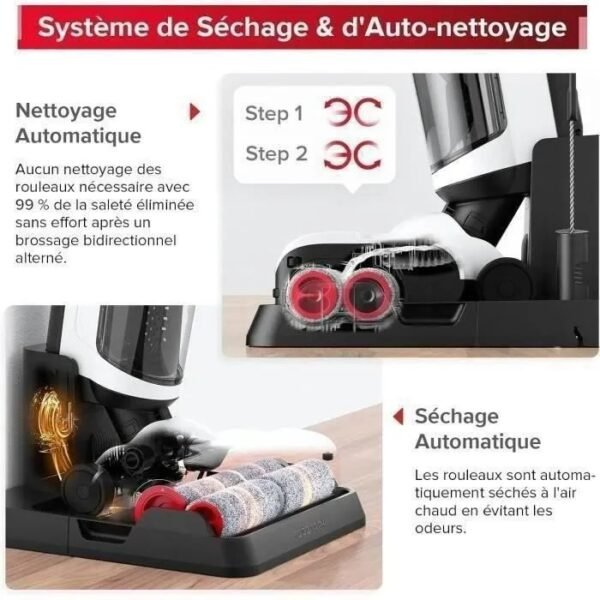 Roborock Dyad Pro Aspirateur Laveur sans Fil - 260 W - 17000pa Séchage & Nettoyage Automatique Nettoyeur Sec et Humide avec APP – Image 5