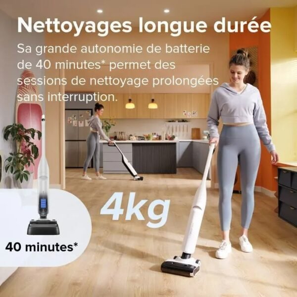 Roborock Flexi Lite -Aspirateur Balai Laveur Sec et Humide -17000Pa - Conception FlatReach™ et légère-Auto-Nettoyage et Séchage – Image 2