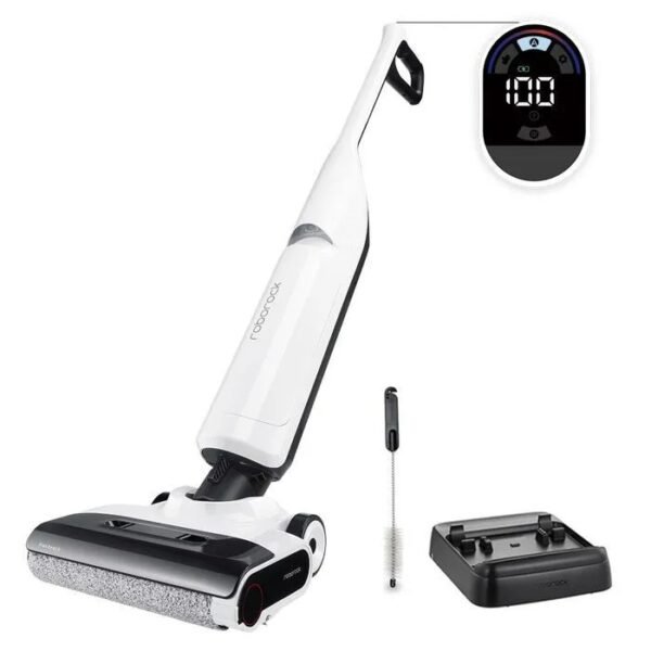 Roborock Flexi Lite -Aspirateur Balai Laveur Sec et Humide -17000Pa - Conception FlatReach™ et légère-Auto-Nettoyage et Séchage