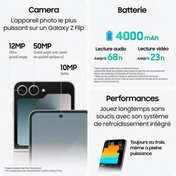 Samsung Galaxy Z Flip6 Smartphone 256 Go – Image 8